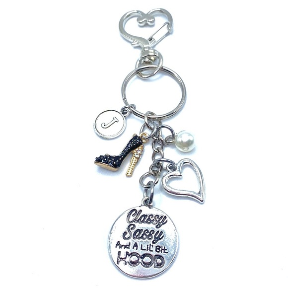 Classy Sassy And A Lil Bit Hood Keychain Bag Charm - Picture 3 of 6